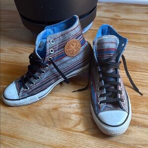 Converse- Striped High-Top Sneakers